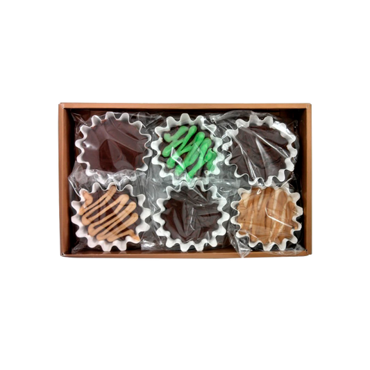 Gourmet Fudge Candy Gift Box 6 Flavors  Chocolate, Rocky Road